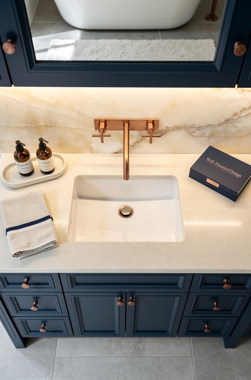 Why choose a wall-mounted faucet over a crowded counter?