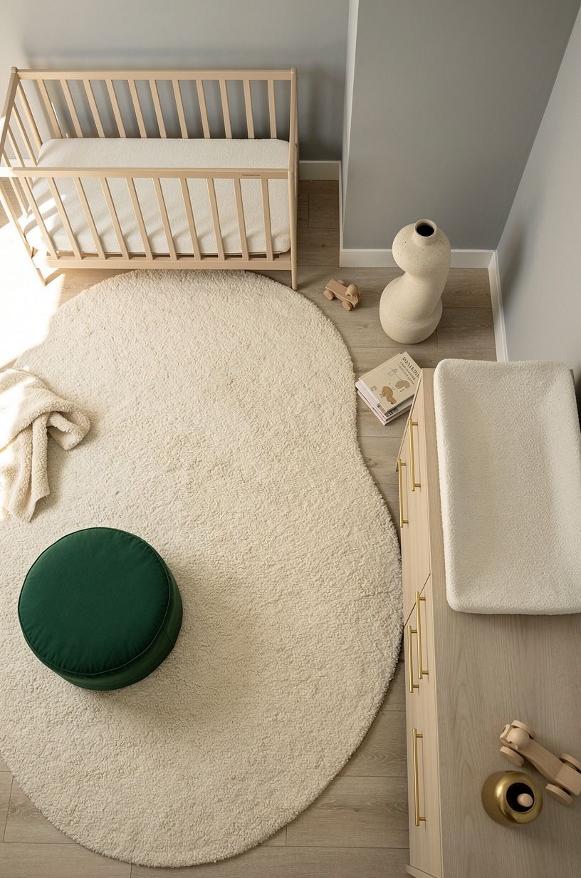 Choose Benjamin Moore Wickham Gray HC-171 for a bright nursery