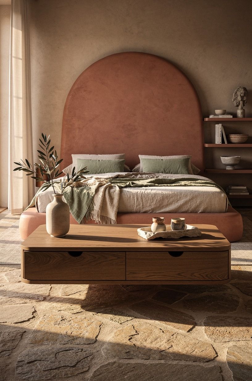 Float a Coffee Table with Drawers Into the Living Room