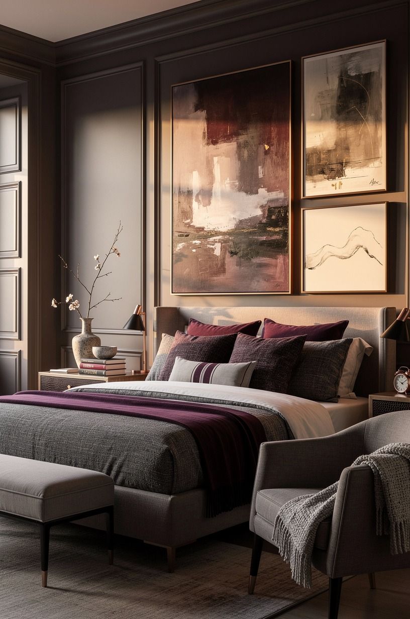 Frame the bed with art you’d keep forever