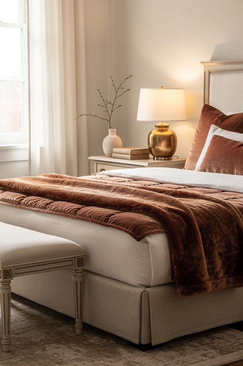 I built a gentler layer between them and the mattress, clay palette