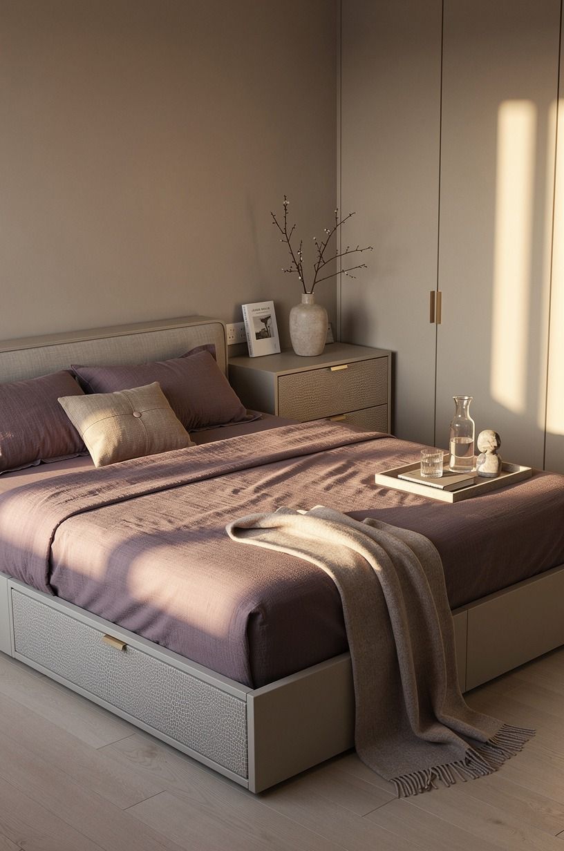 I changed the sheets I thought were “good enough”, plum palette