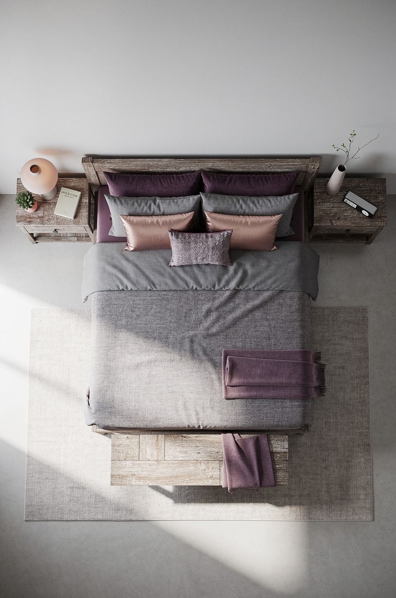 Pared-back bedroom with minimal soft clutter and washable bedding