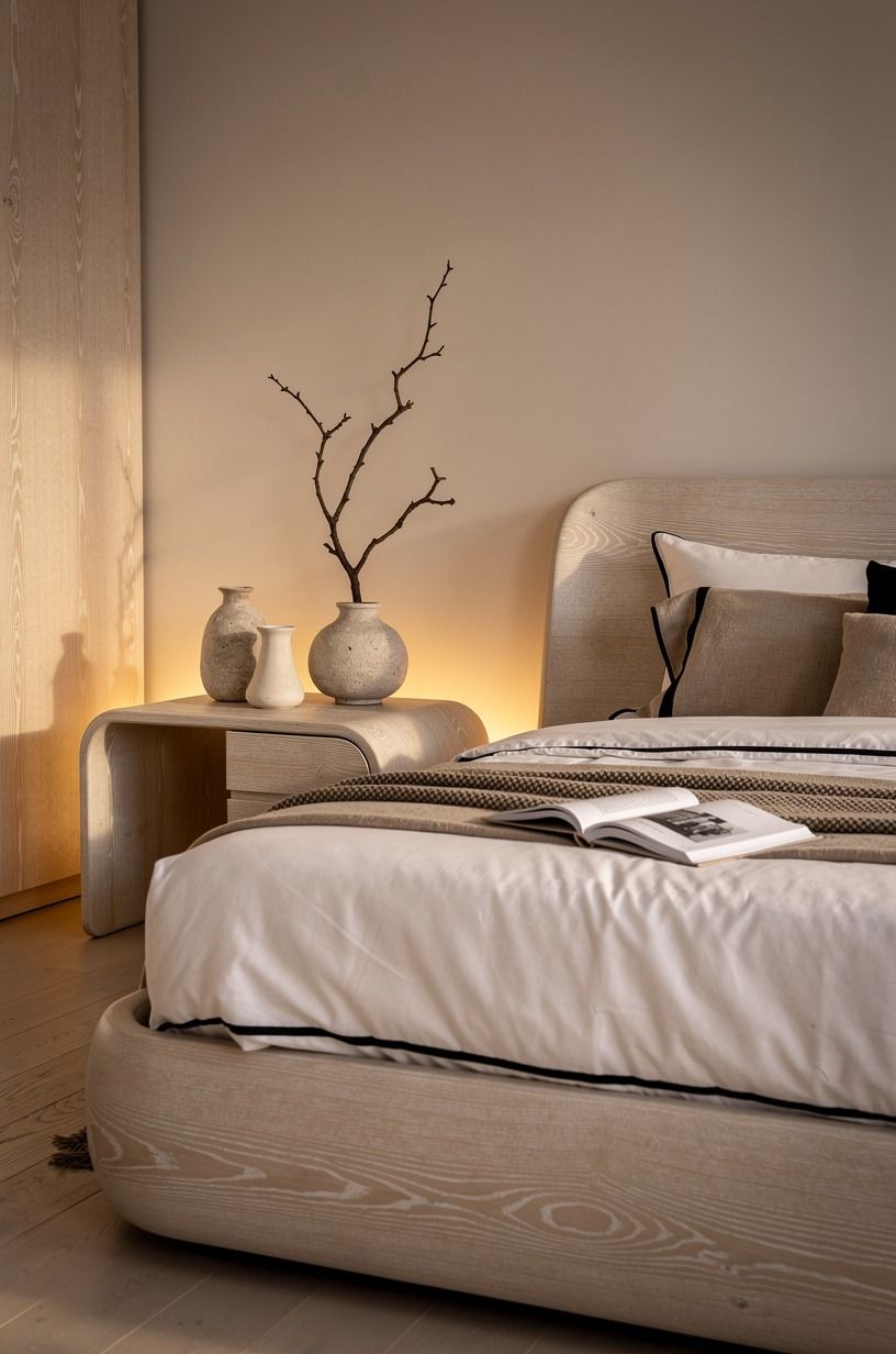 I layered warmth under the sheets, not on top of everything, warm white palette