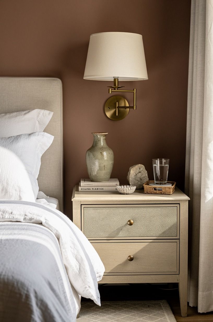 I let natural home decor stay a little imperfect, clay palette