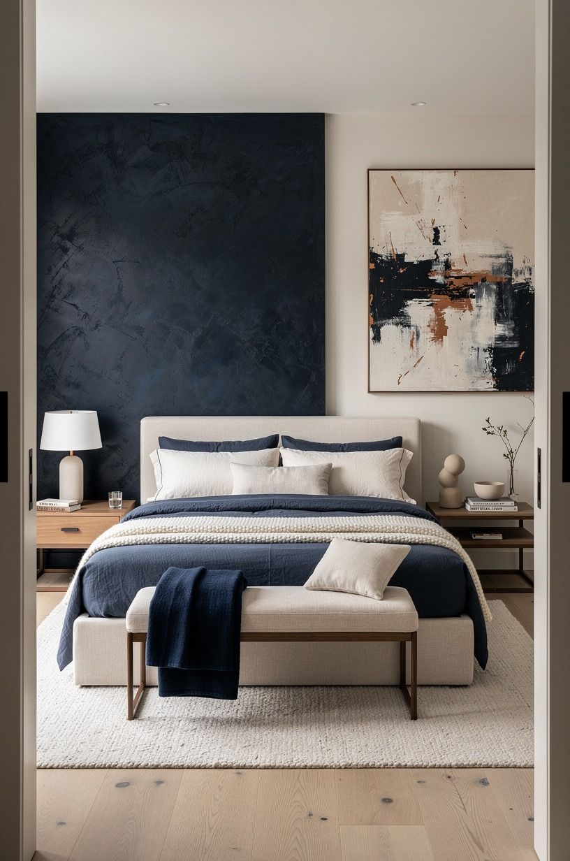 I made the mattress the purchase that mattered, midnight blue palette