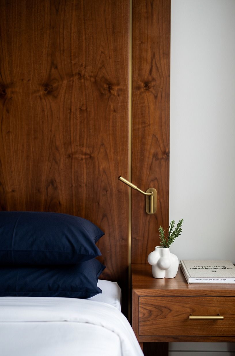I stopped letting pillows become clutter, navy palette