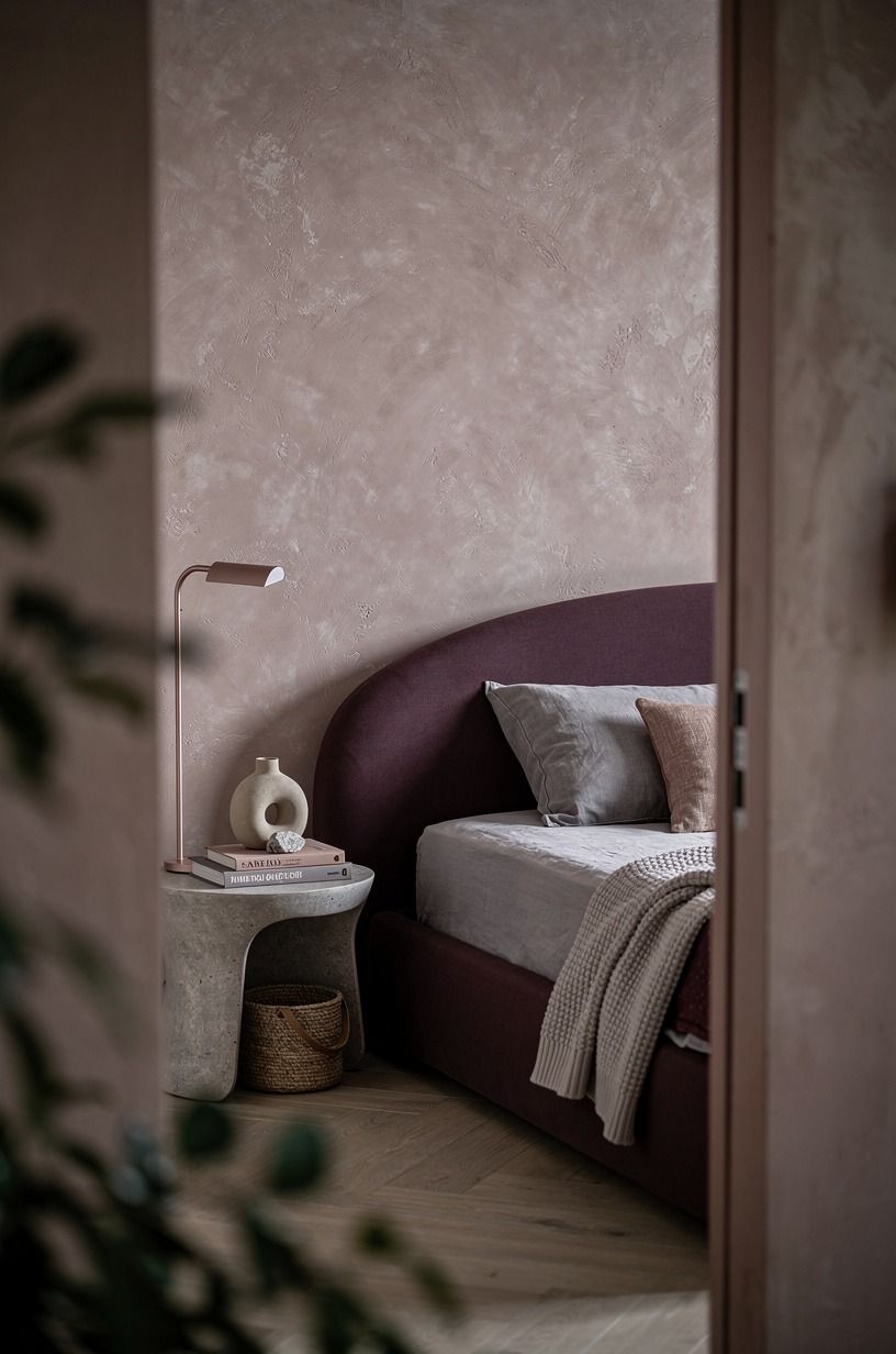 I Used One Pillow for Shape, Not a Pile, plum palette