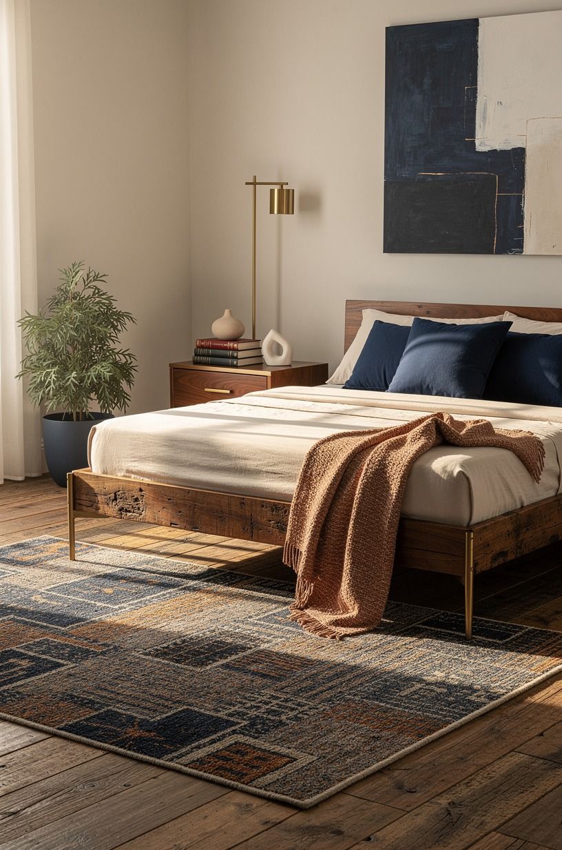 Let a 5x7 wool play rug set the room’s center