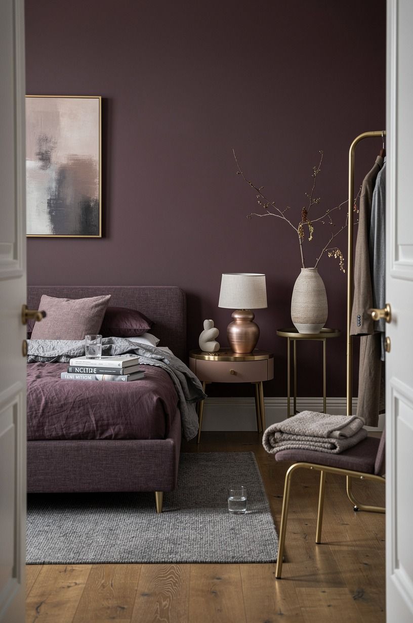 The moment I admitted my bedroom felt wrong, plum palette