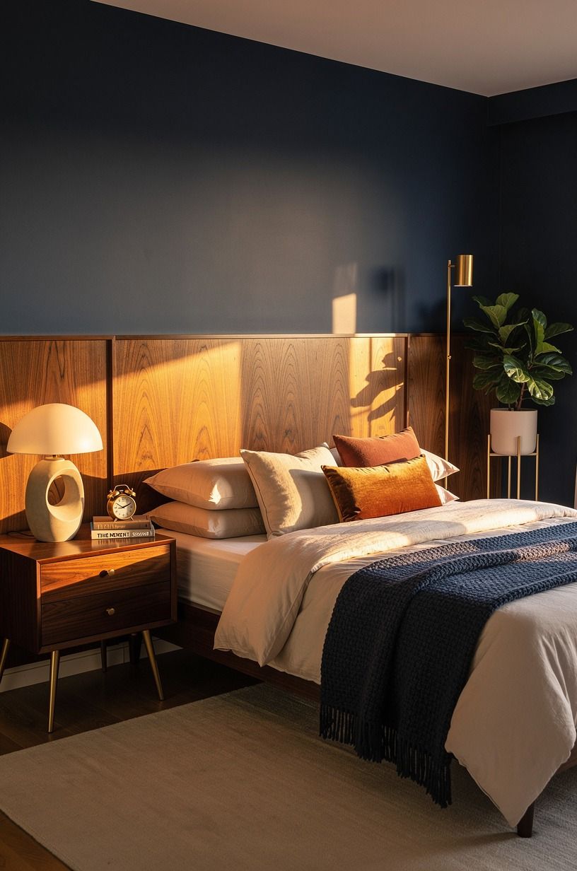 The Moment I Stopped Blaming the Room, midnight blue palette