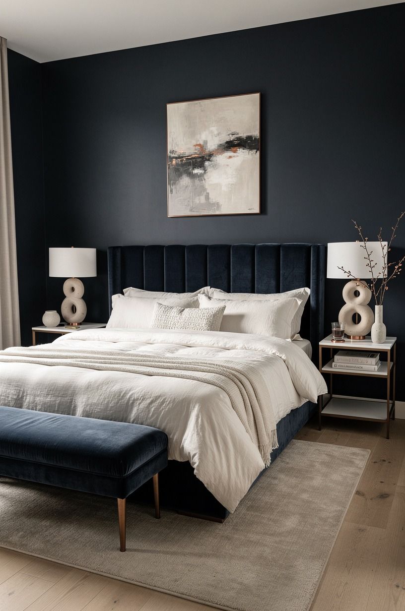 The moment I stopped blaming the season, midnight blue palette