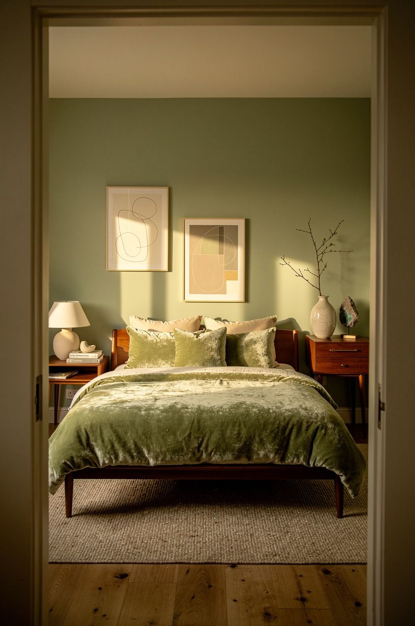 The moment I stopped pretending the old setup was fine, sage green palette