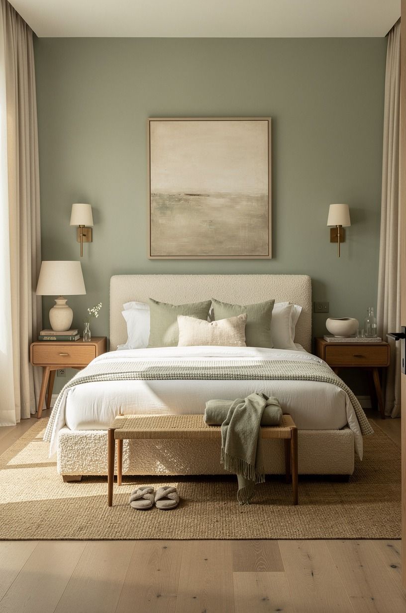 The moment I stopped pretending the old room was fine, sage green palette