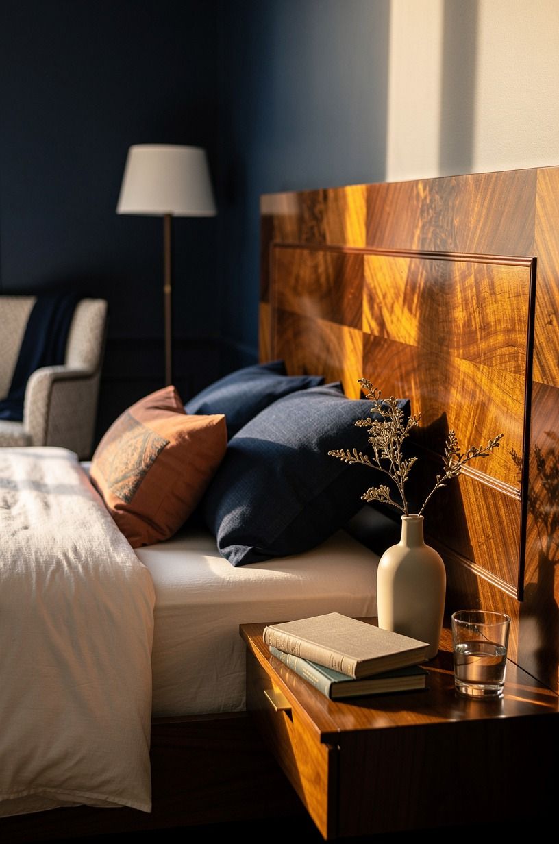 The night I admitted the old room had to go, midnight blue palette