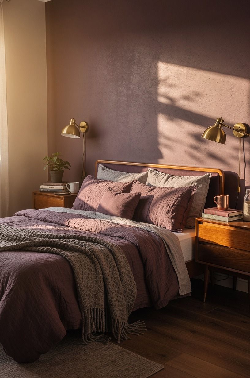 The Room Feels Like Mine Again, plum palette