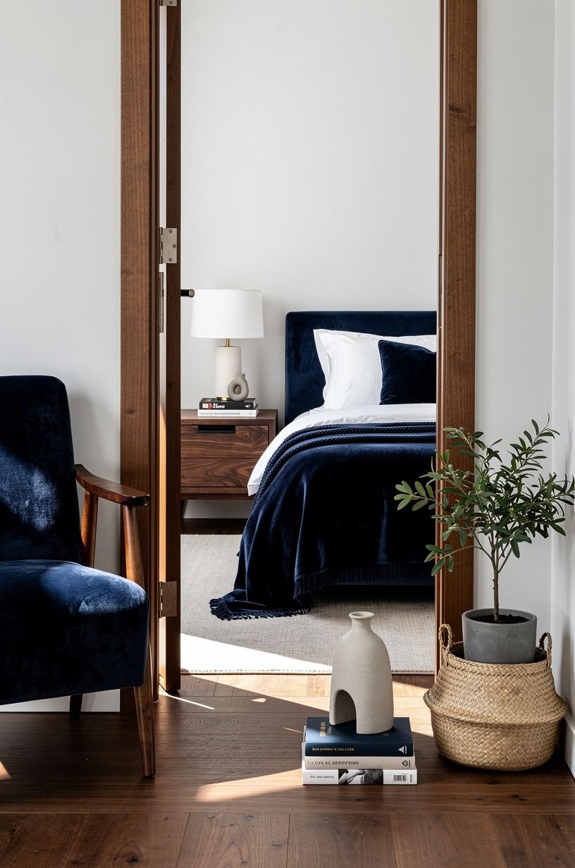 What I’d do differently in my natural home decor makeover, navy palette