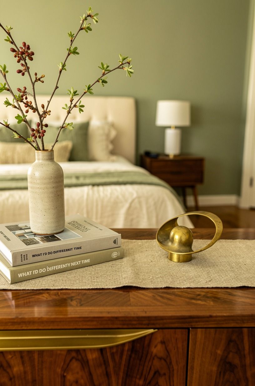 What I’d do differently next time, sage green palette
