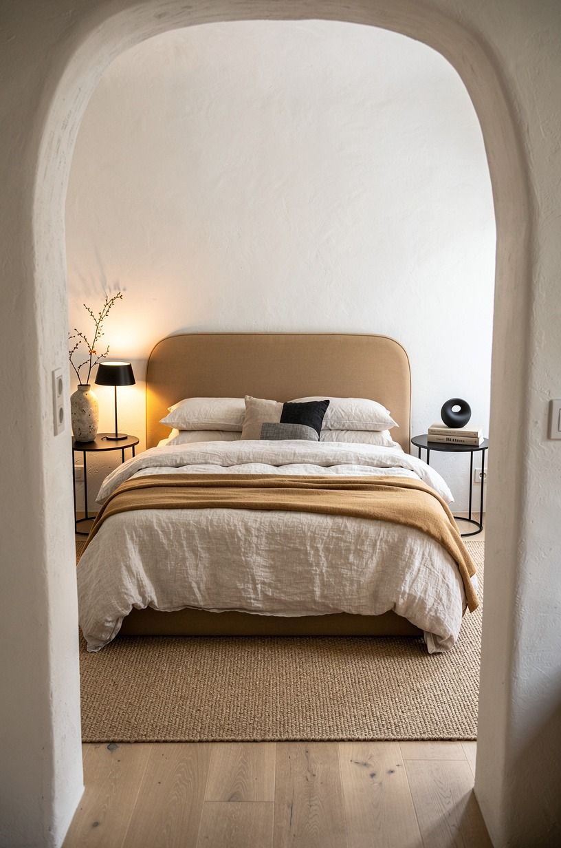 Where I’d start if your bedroom feels off, warm white palette
