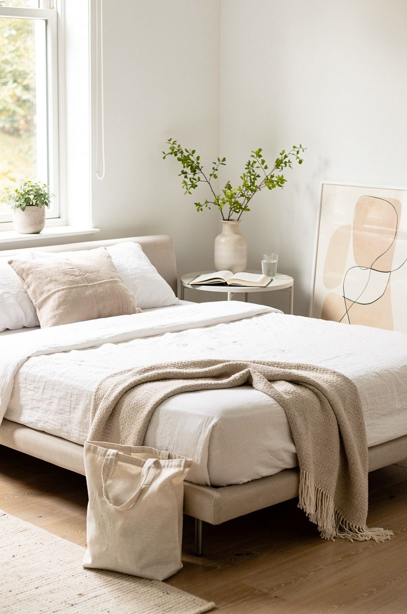 Why I kept the rest of the room quiet, terracotta palette