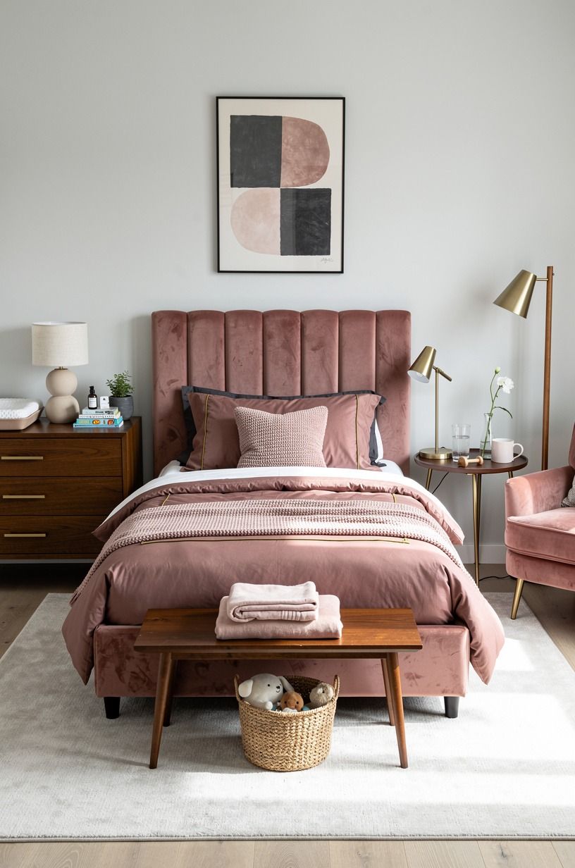 Why not use a twin bed as the nursery anchor?