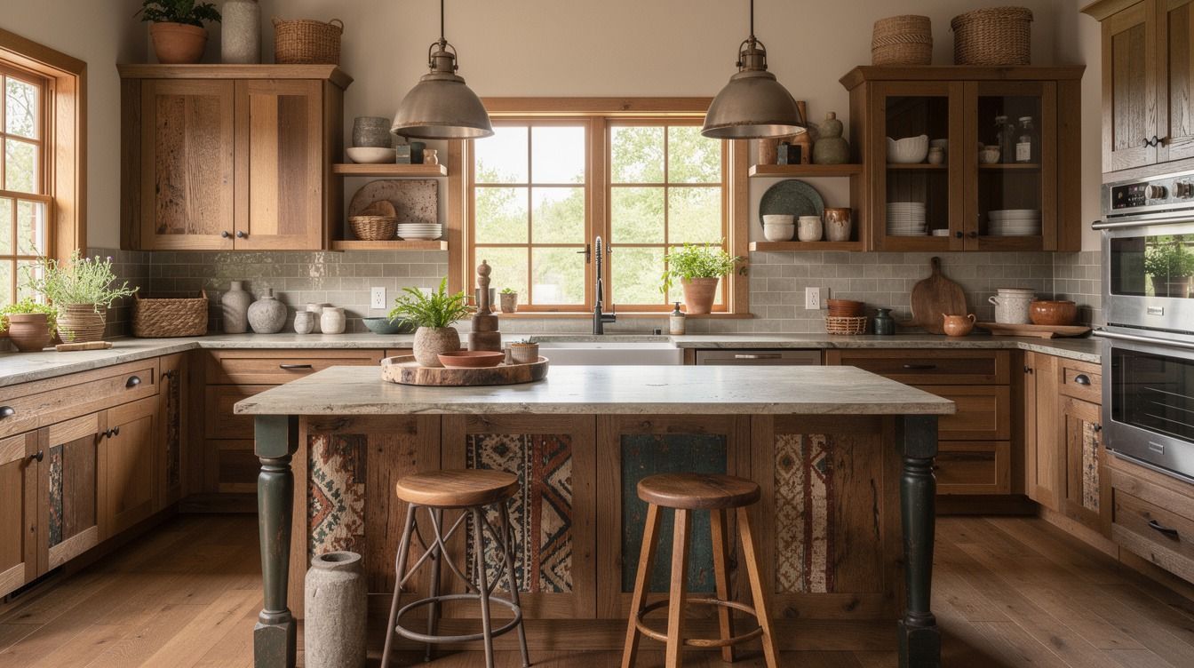 Easy Boho Farmhouse Kitchen Ideas for Eclectic, Layered Style on a Budget