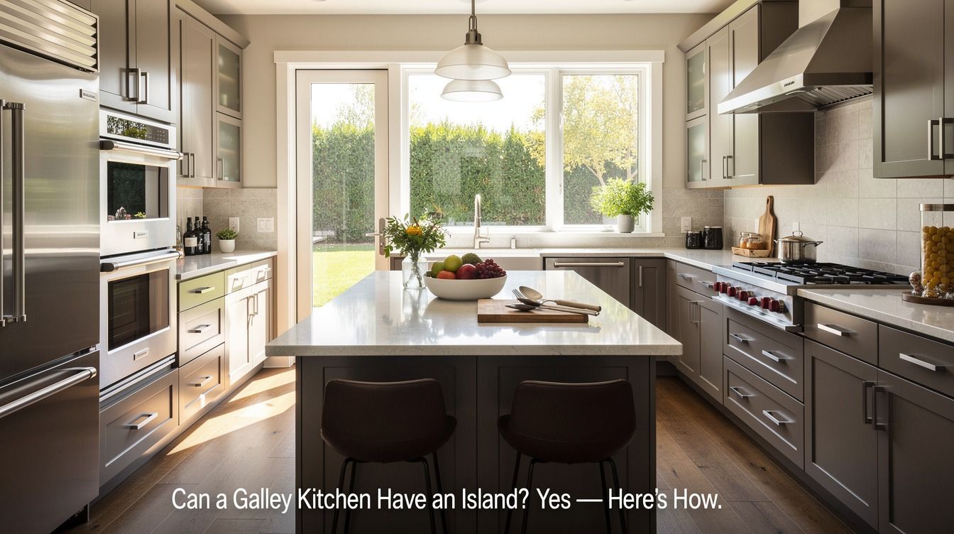 How to Create a Galley Kitchen With an Island That Feels Spacious - 13 Ideas