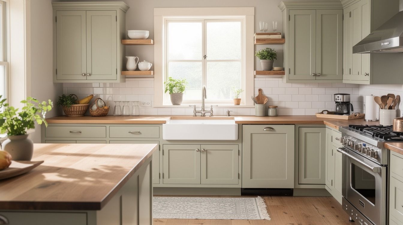 I Created a Cottage Farmhouse Kitchen, Cozy, Collected, and Charming at Last