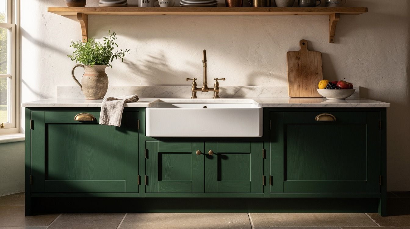 Easy Dark & Moody Cottage Kitchen Ideas for Dramatic Cozy Vibes Without Renovating