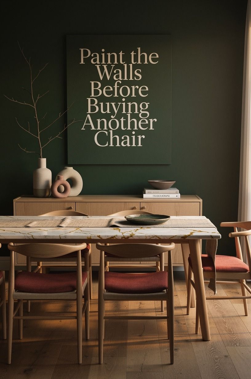 Paint the Walls Before Buying Another Chair