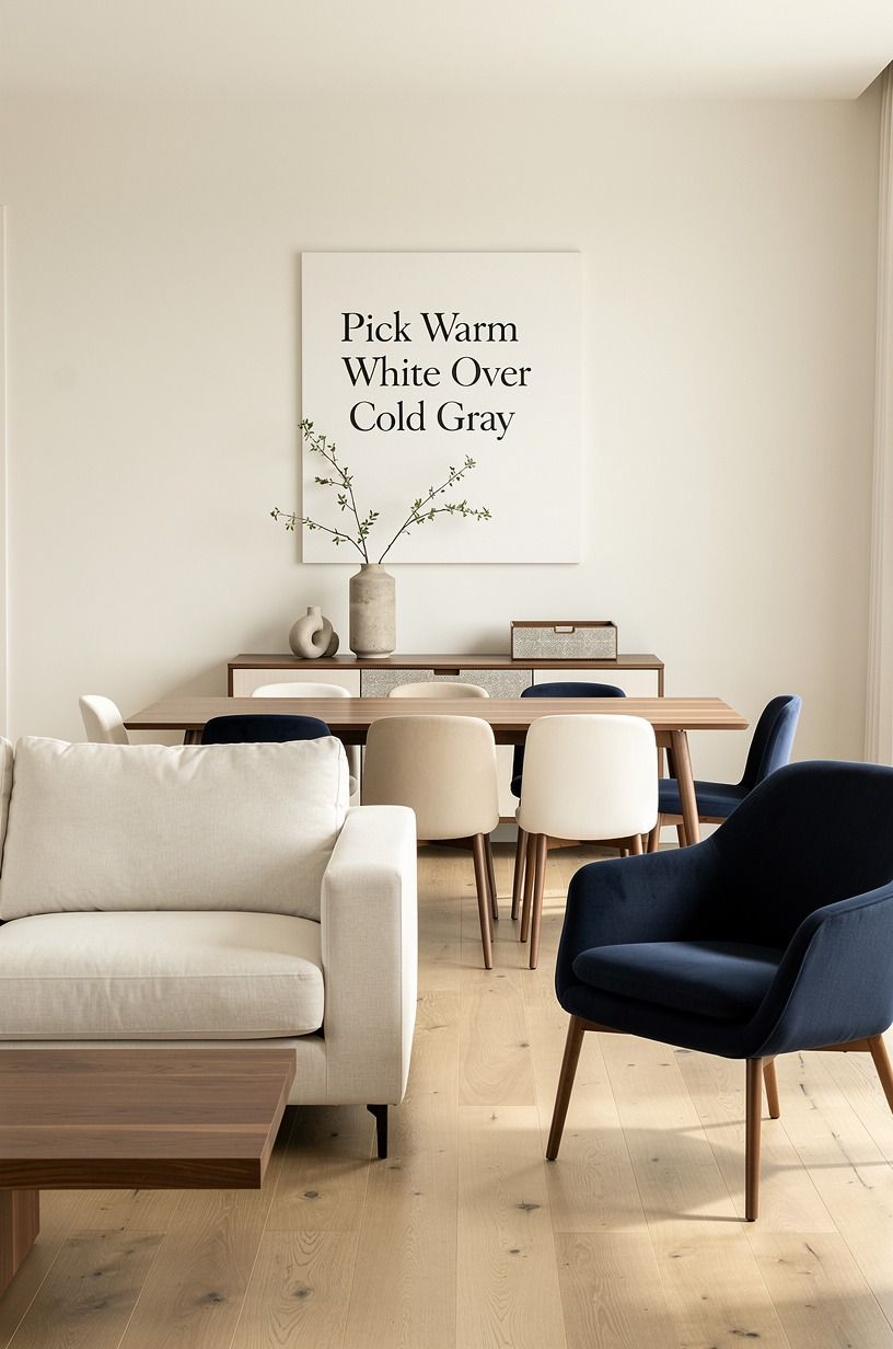 Pick Warm White Over Cold Gray