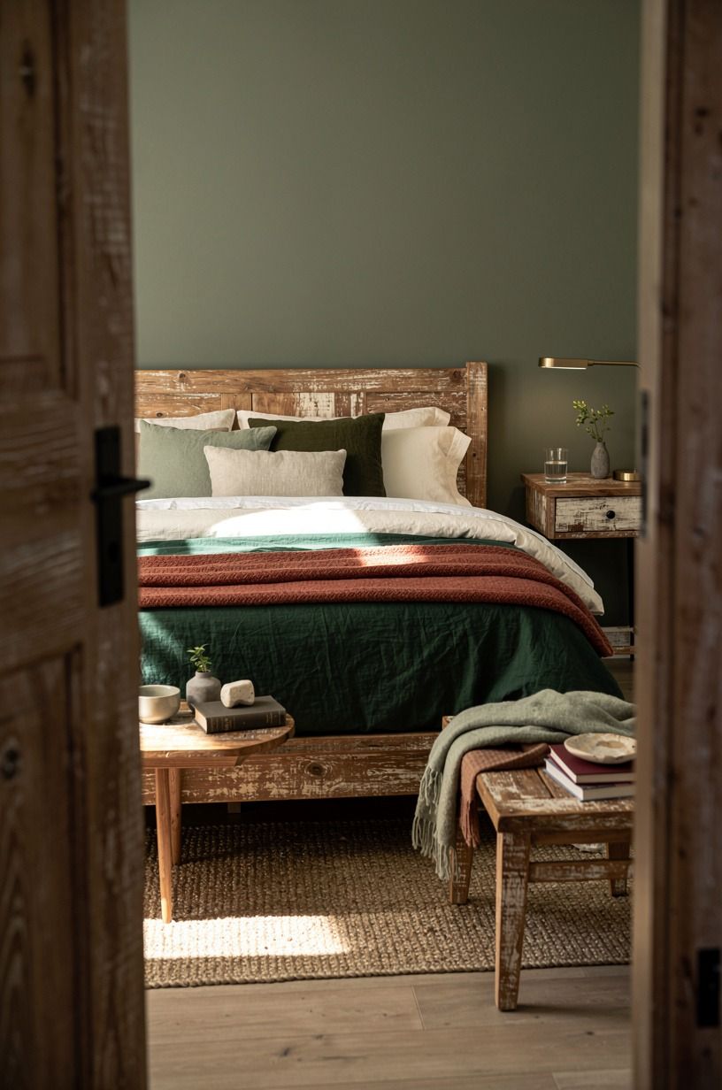 Where I’d Start in My Own Room Again, forest green palette