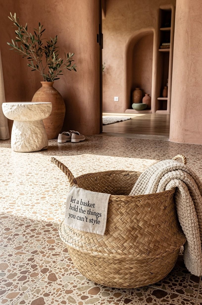 Let a basket hold the things you can’t style