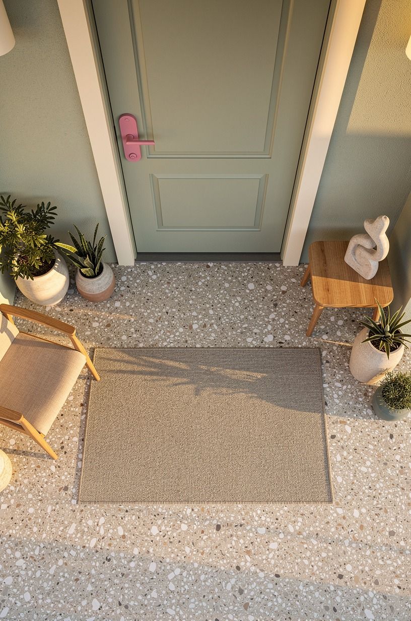 Add Pink Hardware Covers Instead of a Pink Door