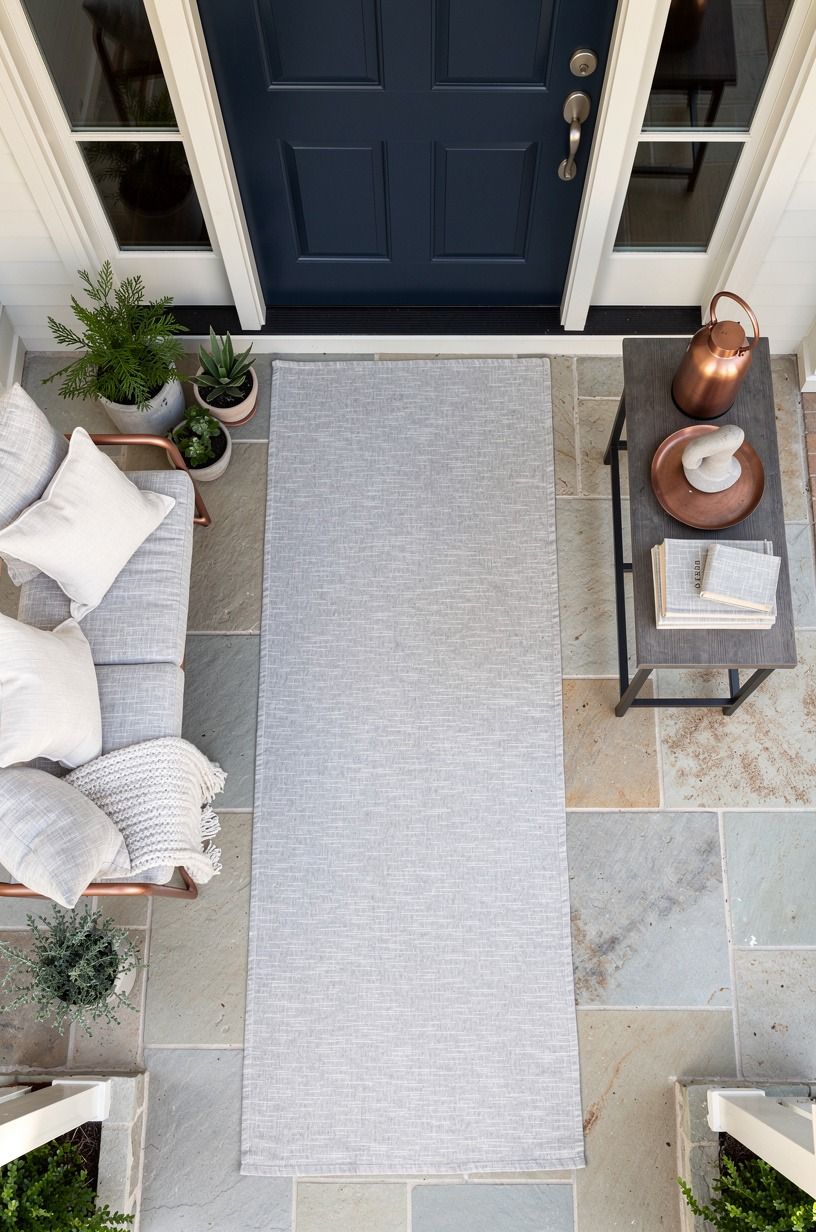 Anchor the entry with a 36-inch-clear path