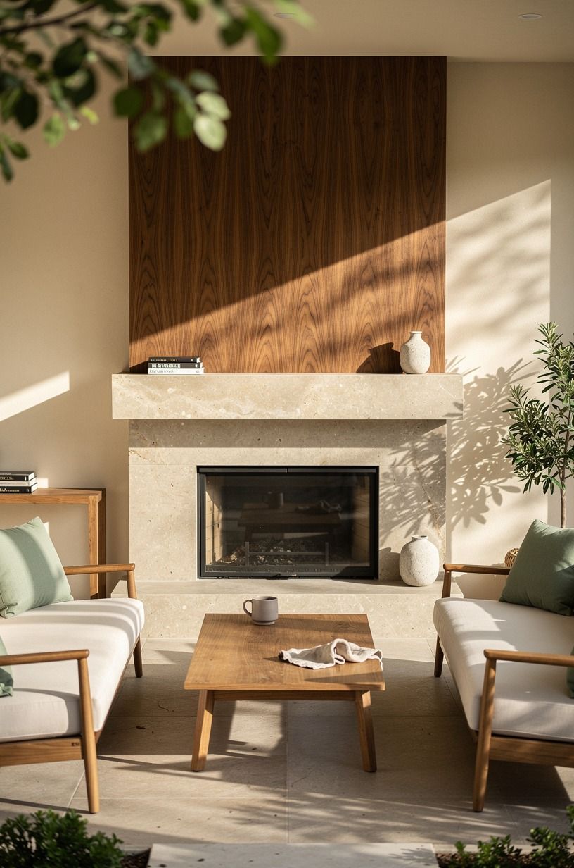 Choose a mantel material that can take weather