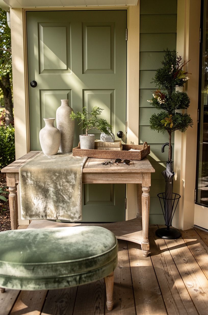 Cover the Entry Table Plus Two Feet on Each Side
