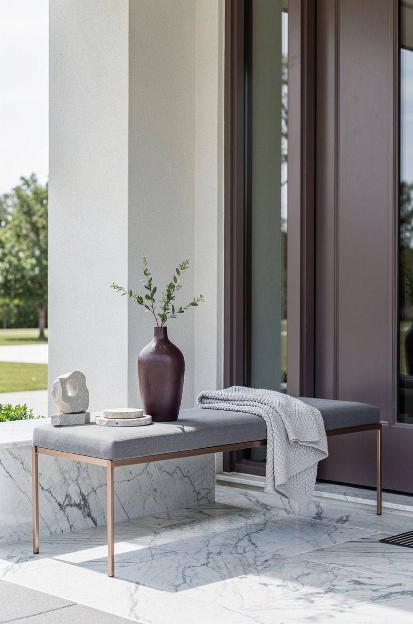 Float a narrow bench under the sidelights
