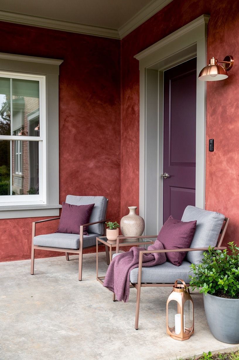 Frame the red with trim that doesn’t compete