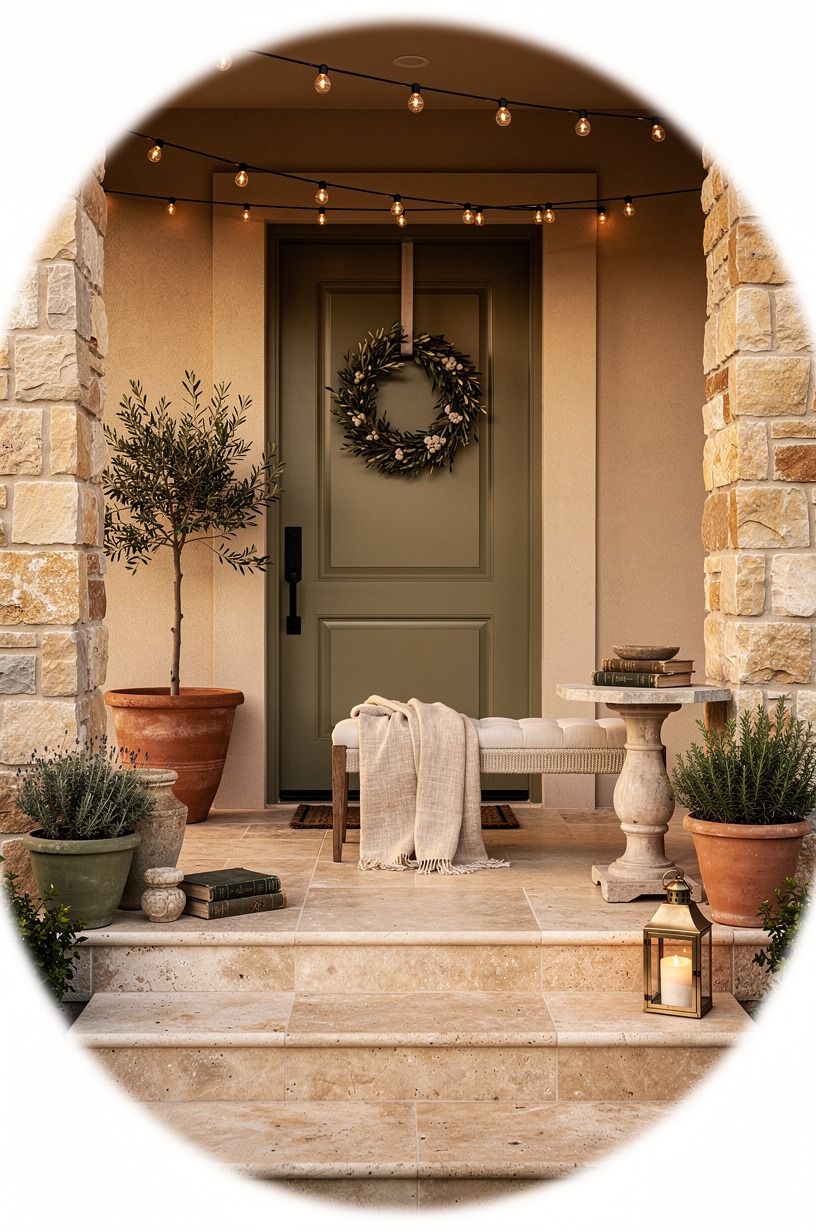 Hang a wreath with the Soft Circle Effect