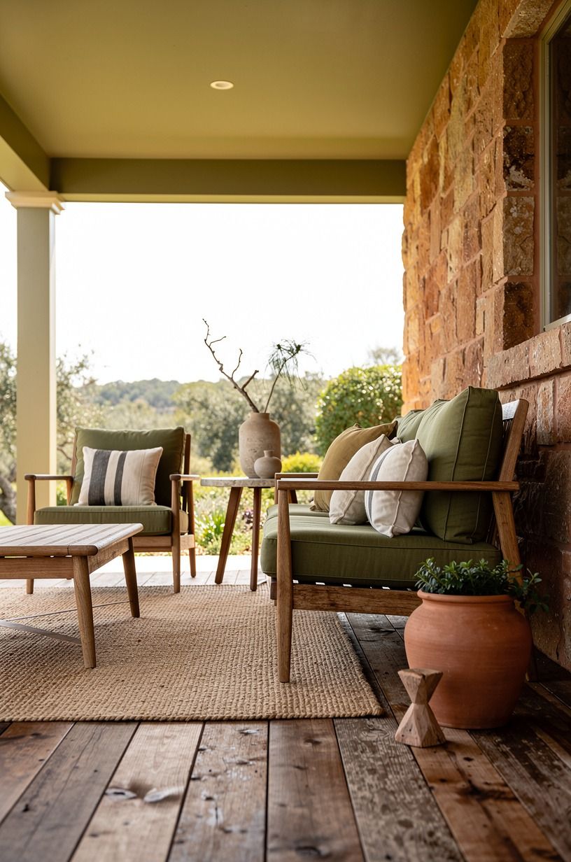 Paint the porch ceiling or skip it over busy details