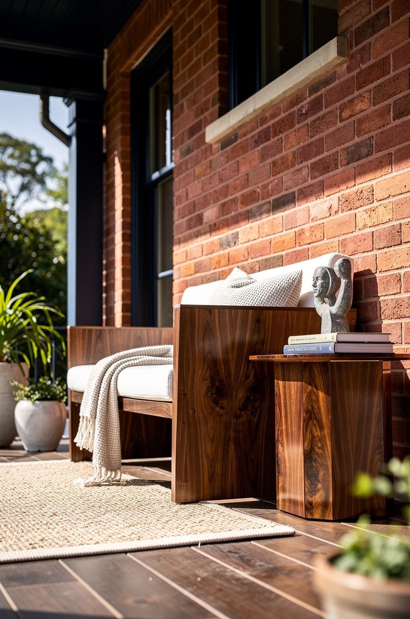 Start with a red that suits your brick and light