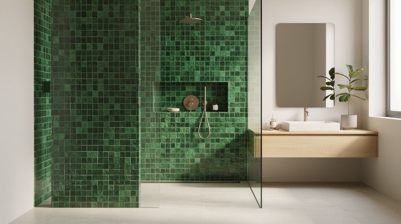 11 Green Zellige Tile Bathroom Ideas That Make Small Spaces Feel Bigger