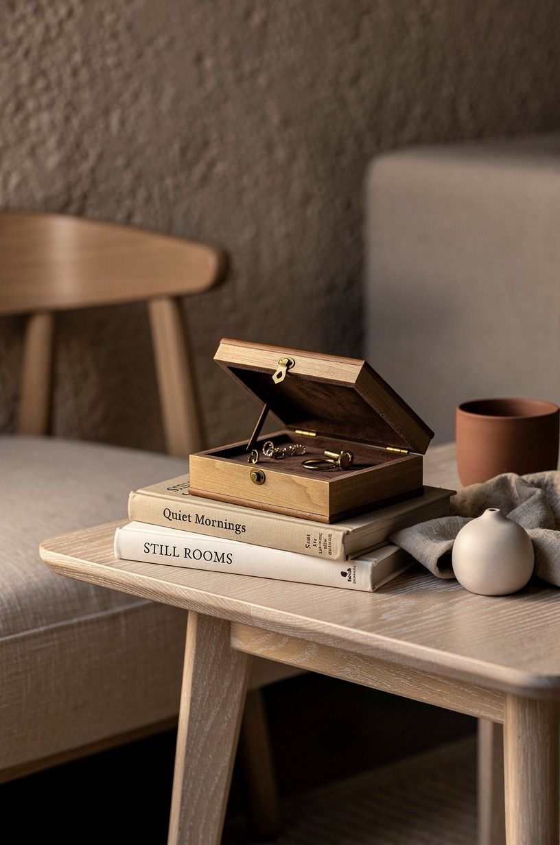 Mix a false book box into your reading stack