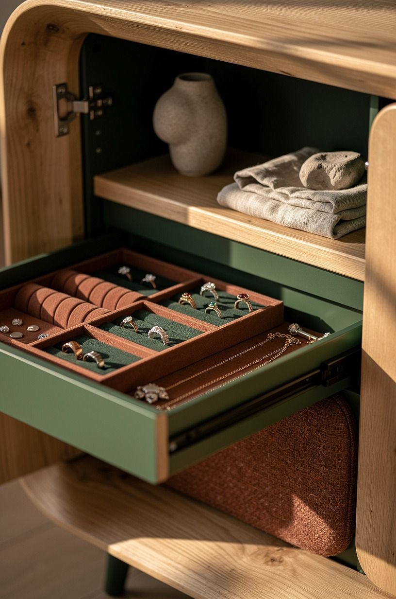 Paint the cabinet interior for a clear visual cue