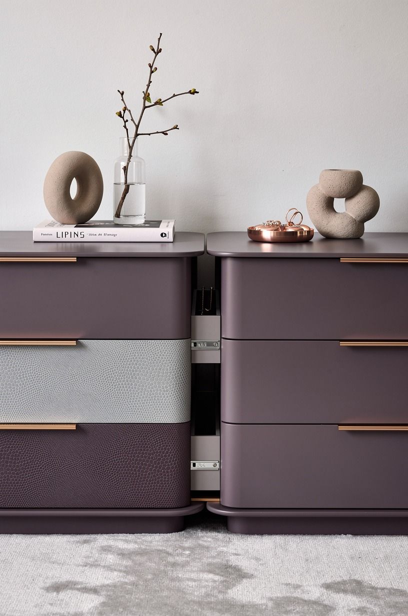 Use a dresser’s back corner instead of the center