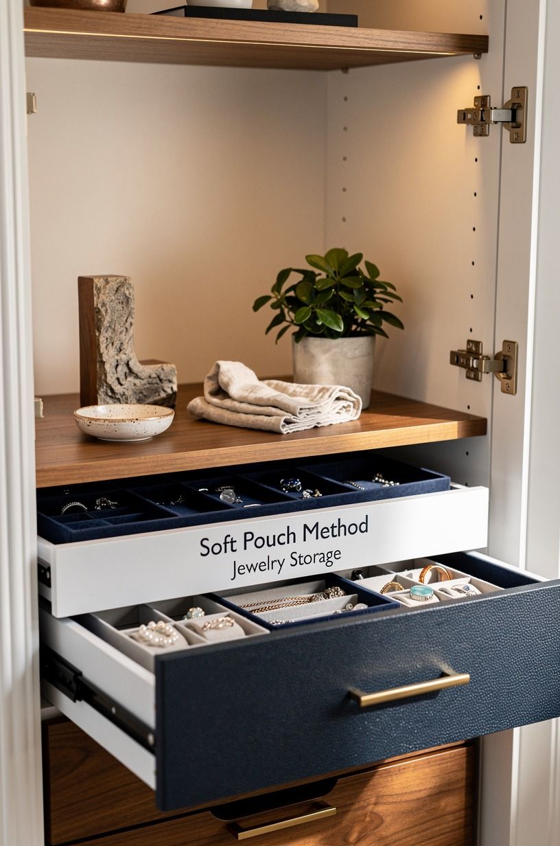 Use the Soft Pouch Method inside seasonal storage