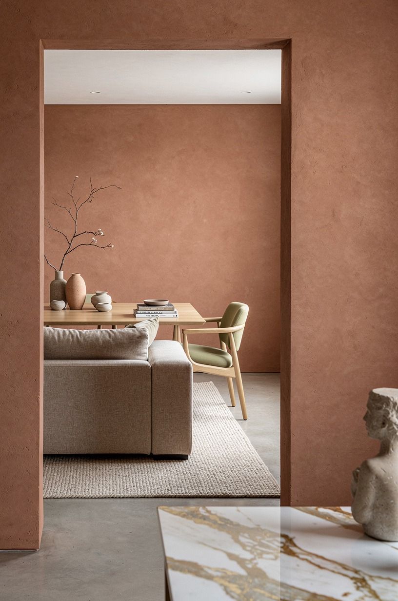 I fixed the light before I called it relaxing, terracotta palette