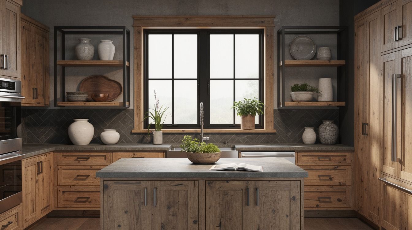 12 Industrial Farmhouse Kitchen Ideas for Edgy, Rugged Warmth That Feel Inviting