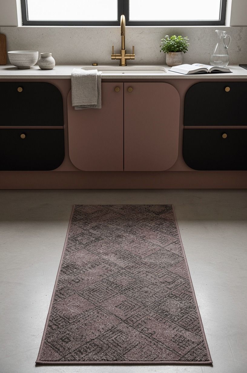 Add a washable runner instead of a bulky kitchen rug